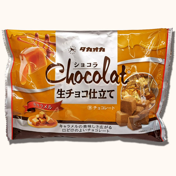 日本高岗Takaoka 焦糖 可可脂生巧克力 140g（2024.11)
