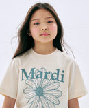 Mardi Mercredi Kids Tshirt FlowerMardi Butter Mint 韩国 儿童纯棉T恤 雏菊印花T恤 奶油黄雾霾蓝
