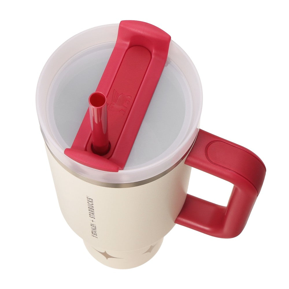 日本星巴克 马年限定 STANLEY不锈钢大容量吸管杯 1183ml