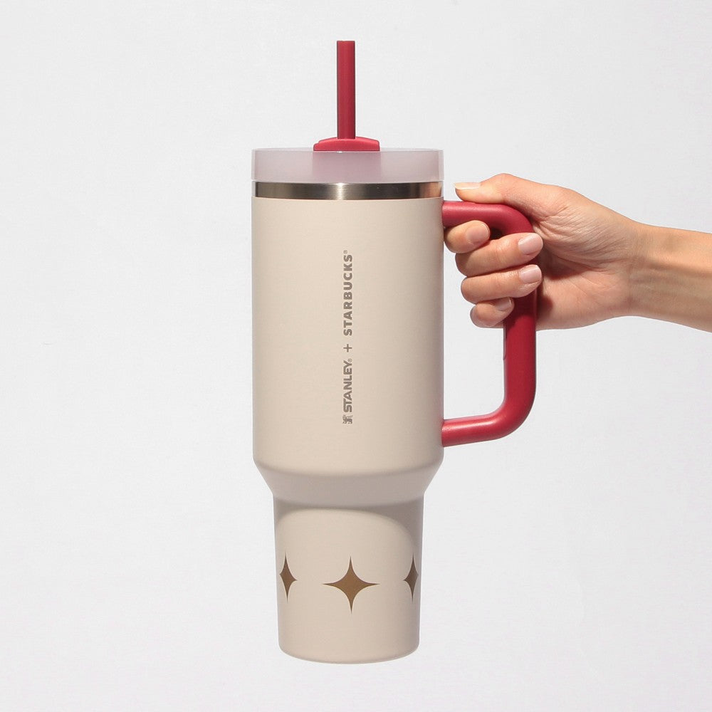 日本星巴克 马年限定 STANLEY不锈钢大容量吸管杯 1183ml