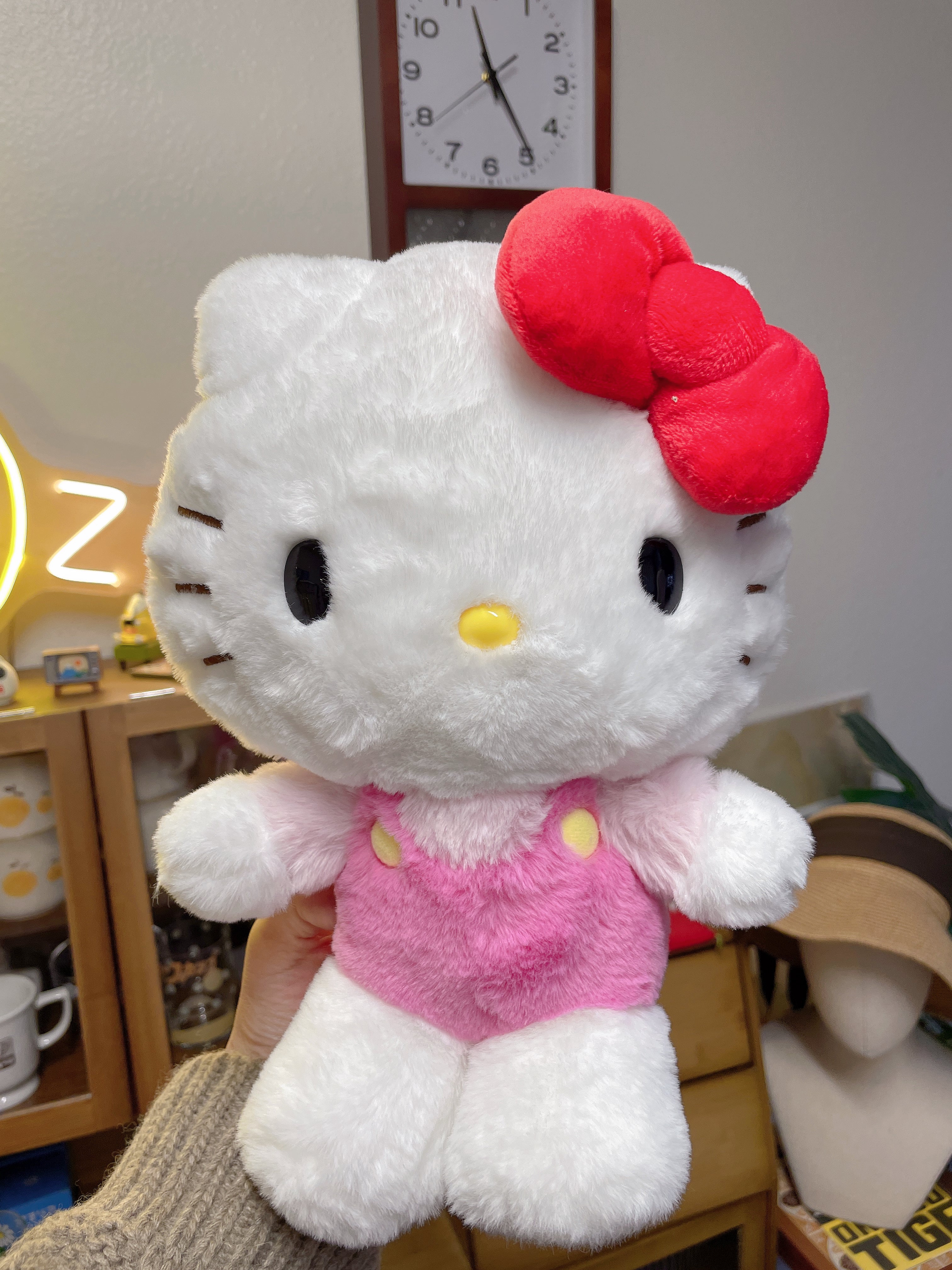 日本 SANRIO 三丽鸥 & hello kitty公仔 M号 约24cm×25cm×16cm