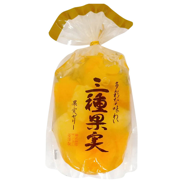 日本Sunyo 混合水果果肉果冻（橙子+苹果+黄桃）400g（保质期：2023.11)