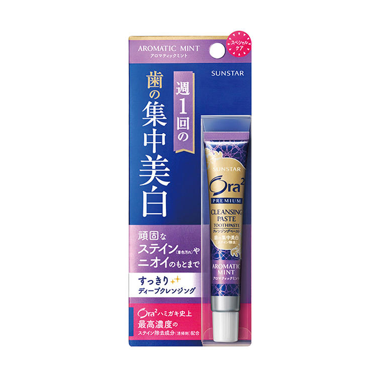 日本SUNSTAR盛势达 Ora2 Premium集中亮白净色牙膏 17g 芳香薄荷