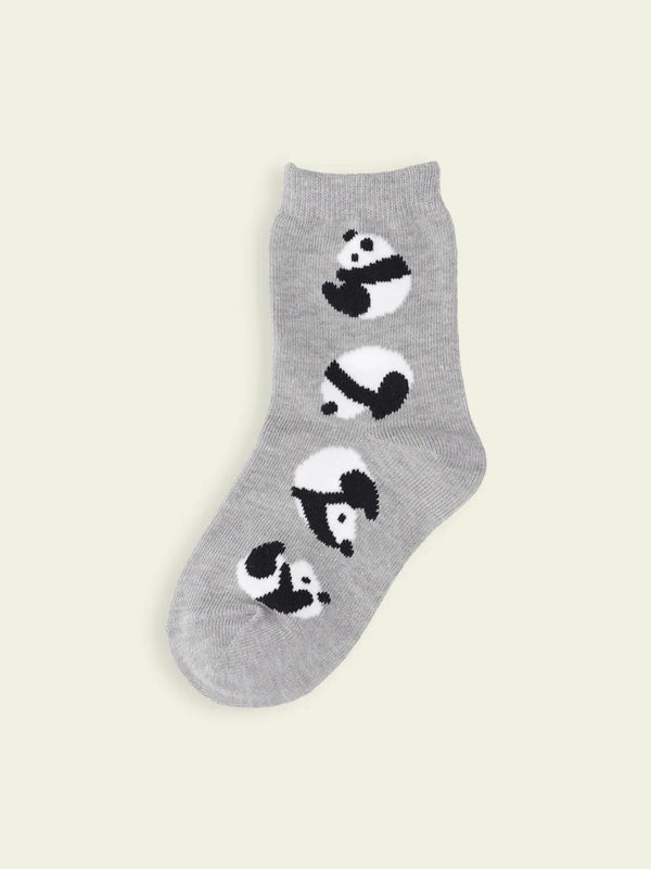 日本靴下屋Tabio 儿童熊猫滚滚图案短袜 三色可选