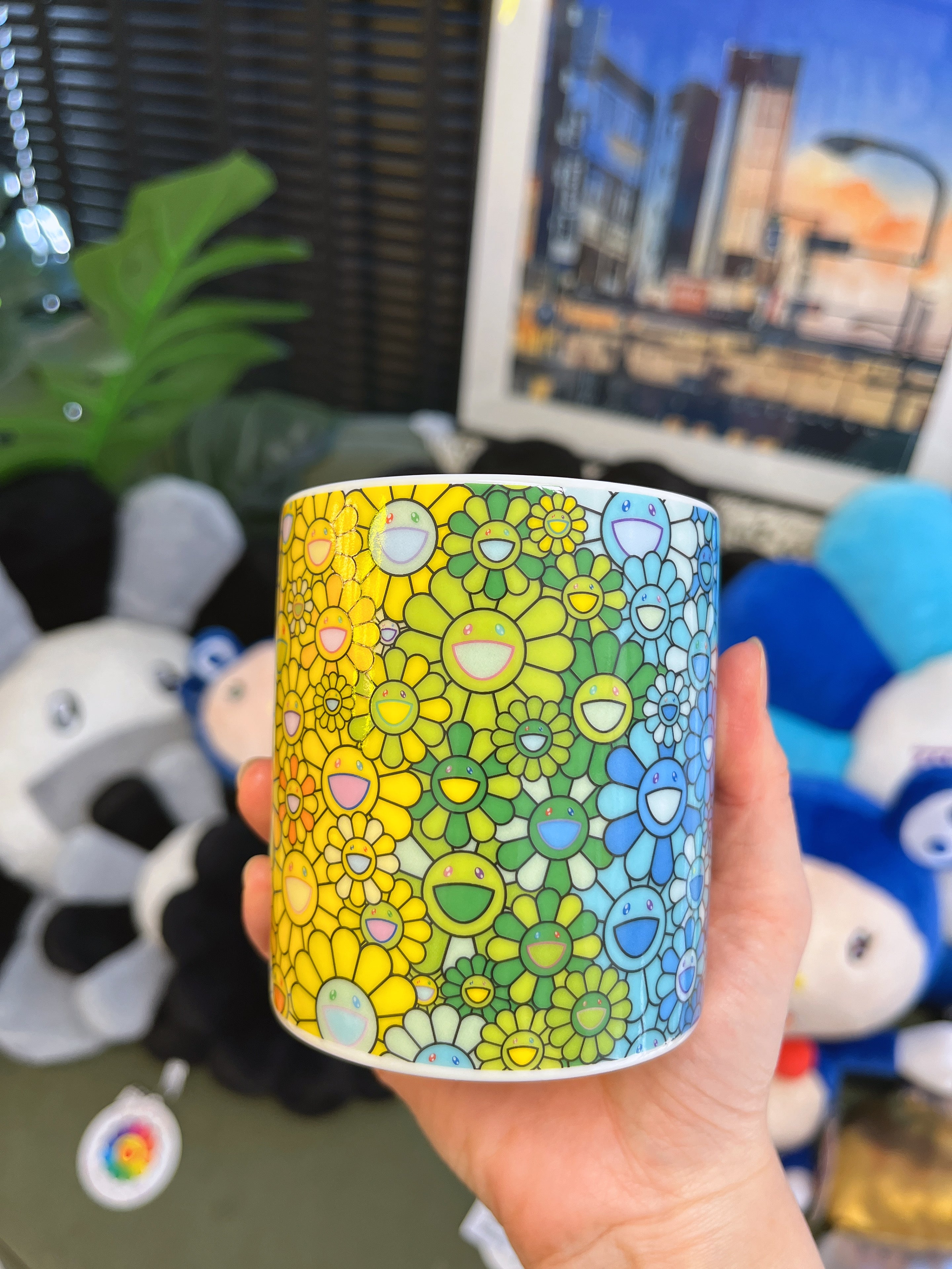 村上隆Takashi Murakami 满花 太阳花陶瓷杯