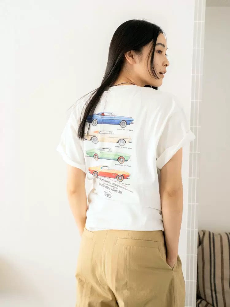 日本ungrid七月新品 汽车印花T恤