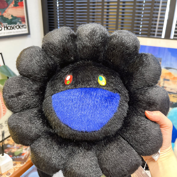 村上隆Takashi Murakami 太阳花抱枕Flower Cushion Blue&Black 30cm