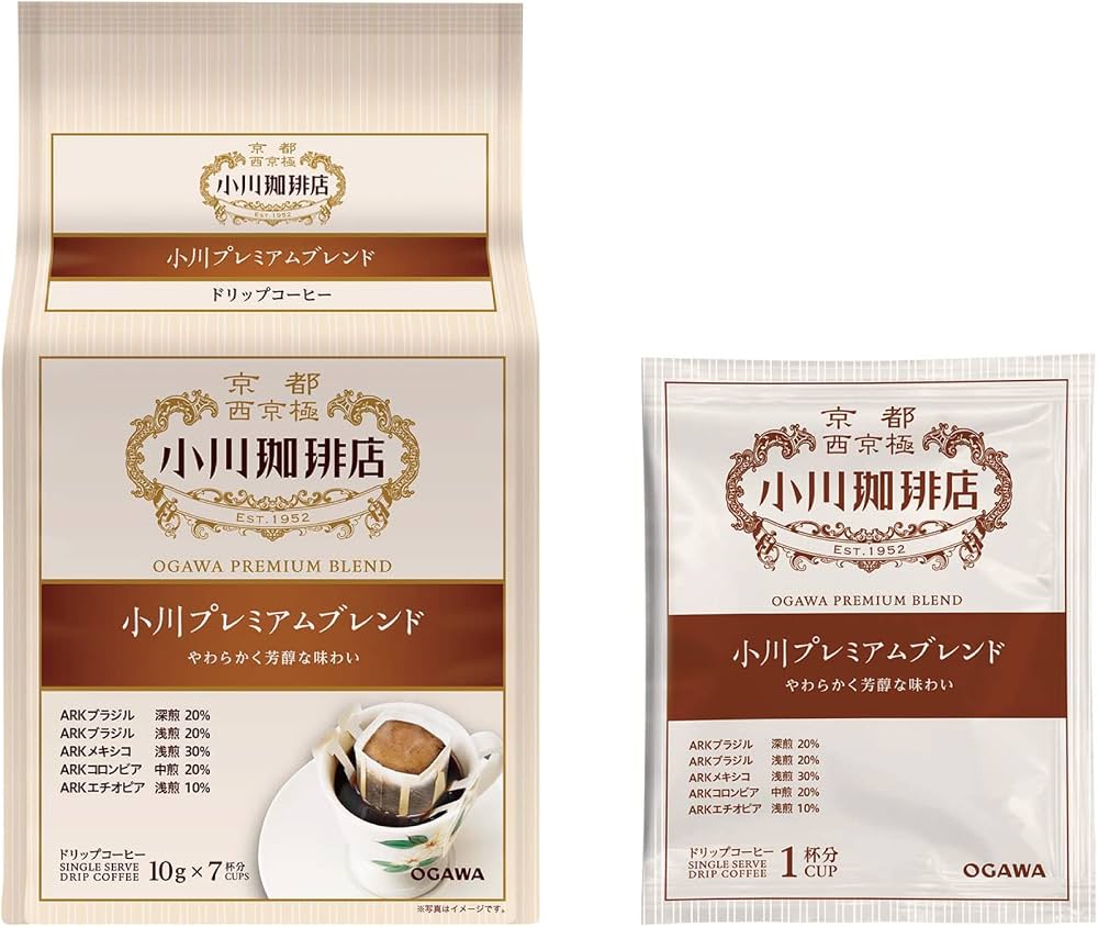 Ogawa Premium Blend Drip Coffee Bag 京都西京极 小川咖啡店 挂耳咖啡 10g X 5bag （EXP：03/25/2027）