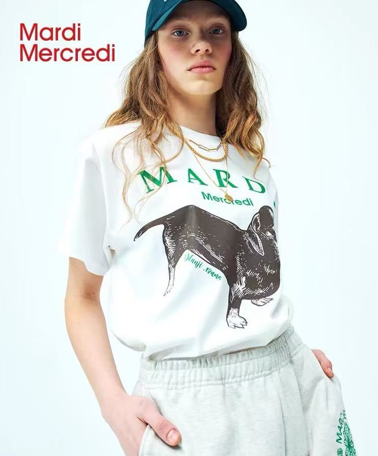 韩国 Mardi Mercredi 腊肠狗 短袖 均码