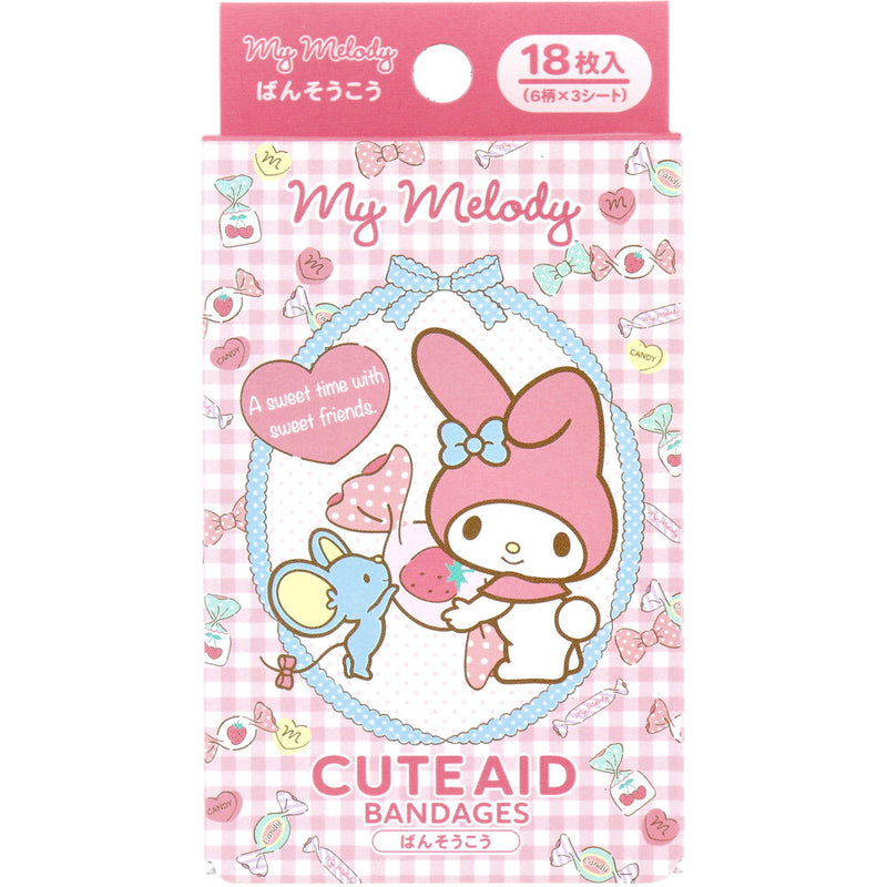 日本 Santan✖️Sanrio My Melody 卡通图案创可贴 18枚入