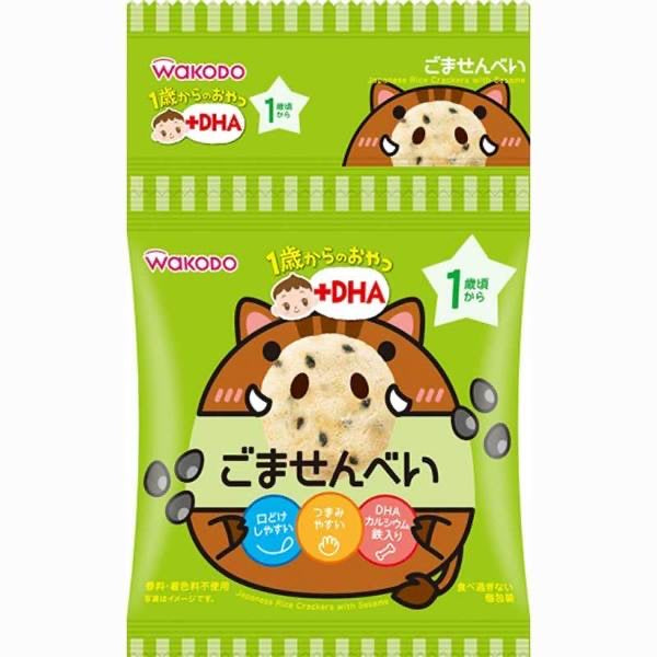 日本wakodo 和光堂  本土大米饼 婴儿休闲磨牙零食  无添加 12个月+  4联包 （2024.08）
