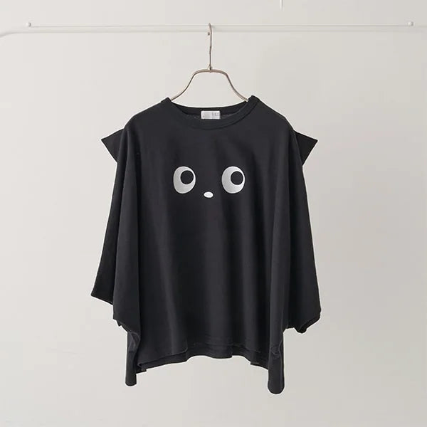 日本 B.Room 童装 万圣节可爱图案 纯棉蝙蝠T  黑色 100-110cm