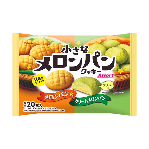 日本Kabaya 焼き菓子双拼密瓜面包曲奇20枚入（保质期:2023.12.31)