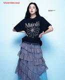 Mardi Mercredi Unisex FlowerMardi Tshirt Cream Black Taupe One Size 韩国 纯棉雏菊印花宽松T恤 黑咖 均码 此款男女均可穿