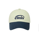 emis Duo Logo Two Tone Ball Cap Mint 韩国 emis 拼色棒球帽  薄荷绿拼藏青 双层刺绣标