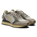 Onitsuka Tiger鬼冢虎 MOAGE CO 舒适系带休闲老爹鞋 厚底增高 灰色&橄榄绿【材质：织物+牛剖皮革】