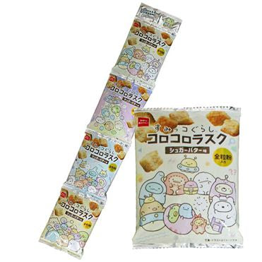 日本 童心角落生物 黄油味面包干 香脆香甜饼干 儿童零食4连包 x9g（保质期2024.06）