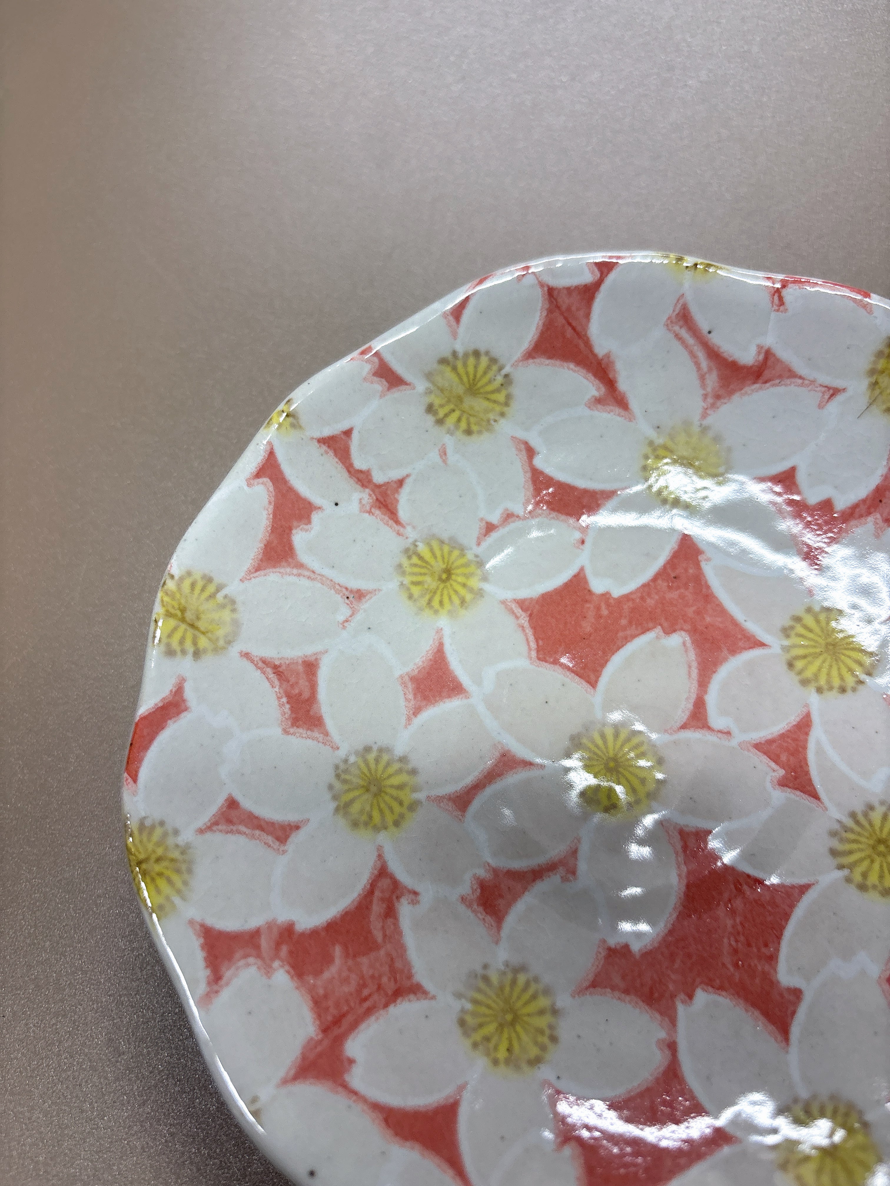 日本 濑户烧繁花手绘 手作釉下彩绘陶瓷花卉 茶杯碟子咖啡杯三件套50238