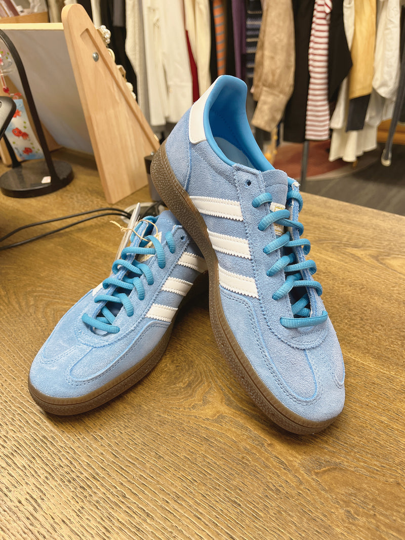 ADIDAS SPZL 韩国限定色 德训低帮运动休闲鞋 蓝色