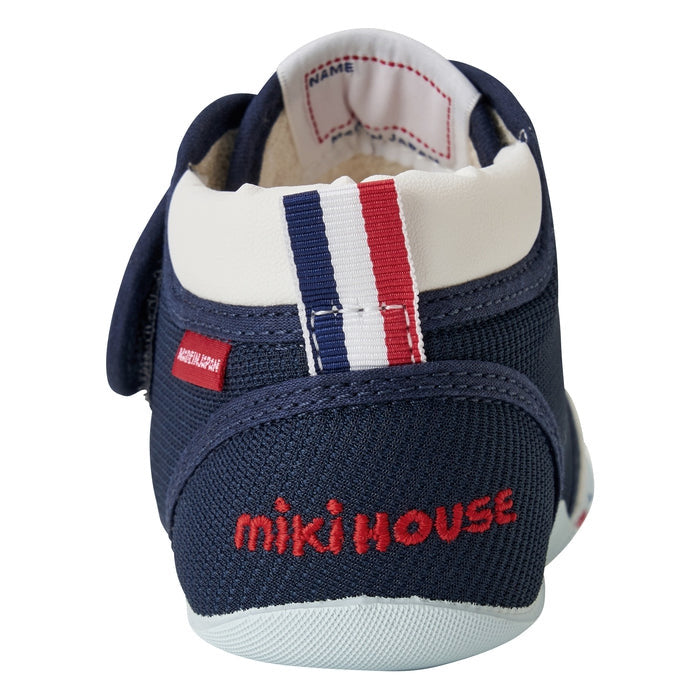 MIKIHOUSE 1段学步鞋 获奖鞋 蓝色 最新款 抗菌款