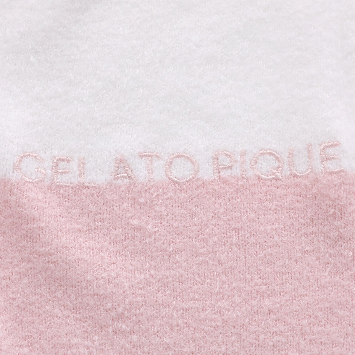 gelato pique Ice Cream Series Zip Hoodies 26冰淇淋系列 毛绒绒拉链连帽居家服 粉白条纹上衣  均码 超软糯质感