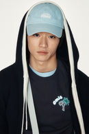 emis Small Logo Ball Cap Pastel Blue 韩国 emis 棒球帽  粉蓝 白色刺绣小标