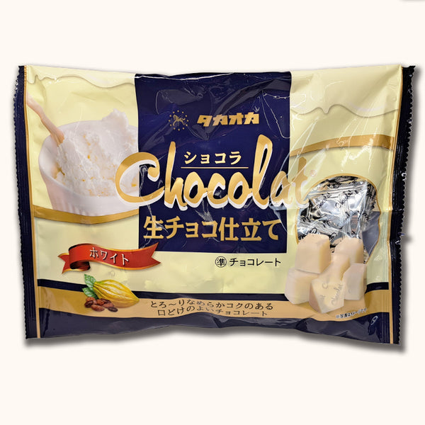 日本高岗Takaoka 白巧克力 可可脂生巧克力 140g(2024.11)