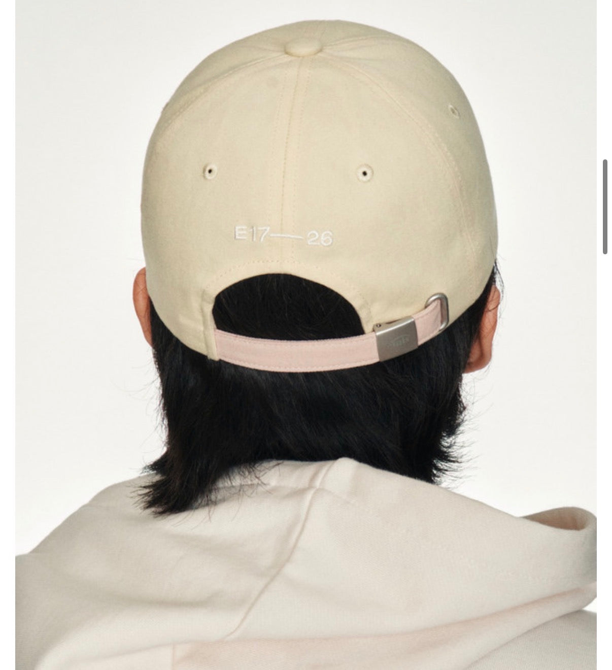 emis Duo Logo Two Tone Ball Cap Pastel Yellow 韩国 emis 拼色棒球帽  淡黄拼淡粉 双层刺绣标