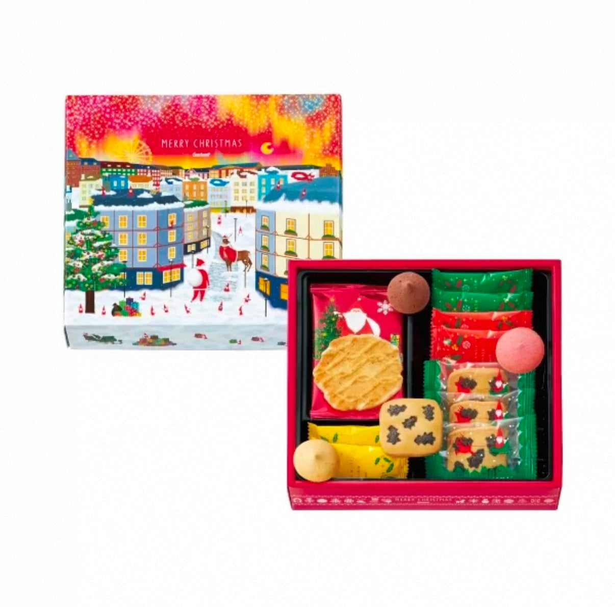 日本  Goncharoff圣诞节礼盒 什锦饼干五种混合 12枚装 （赏味期限02/09/26Y）