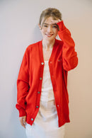 COMME des GARÇONS 川久保玲 羊毛衫/开衫  100%羊毛 【正红色一颗红心】  男款/女款