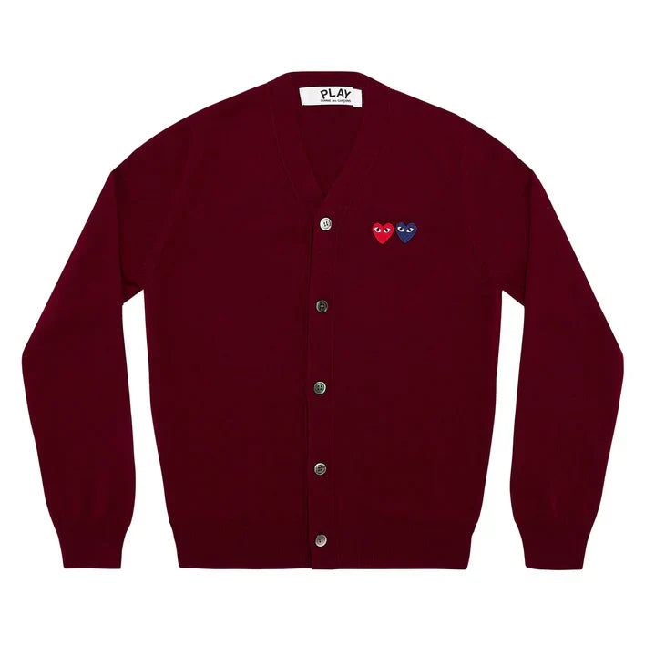 COMME des GARÇONS 川久保玲 羊毛衫/开衫  【酒红色 双心❤️】