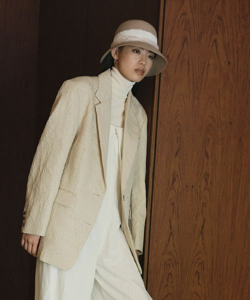 日本CA4LA  蕾丝丝带渔夫帽 均码 Beige