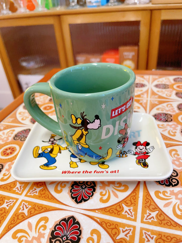 Tokyo Disney 东京迪斯尼   东迪餐厅限定 杯子+盘子