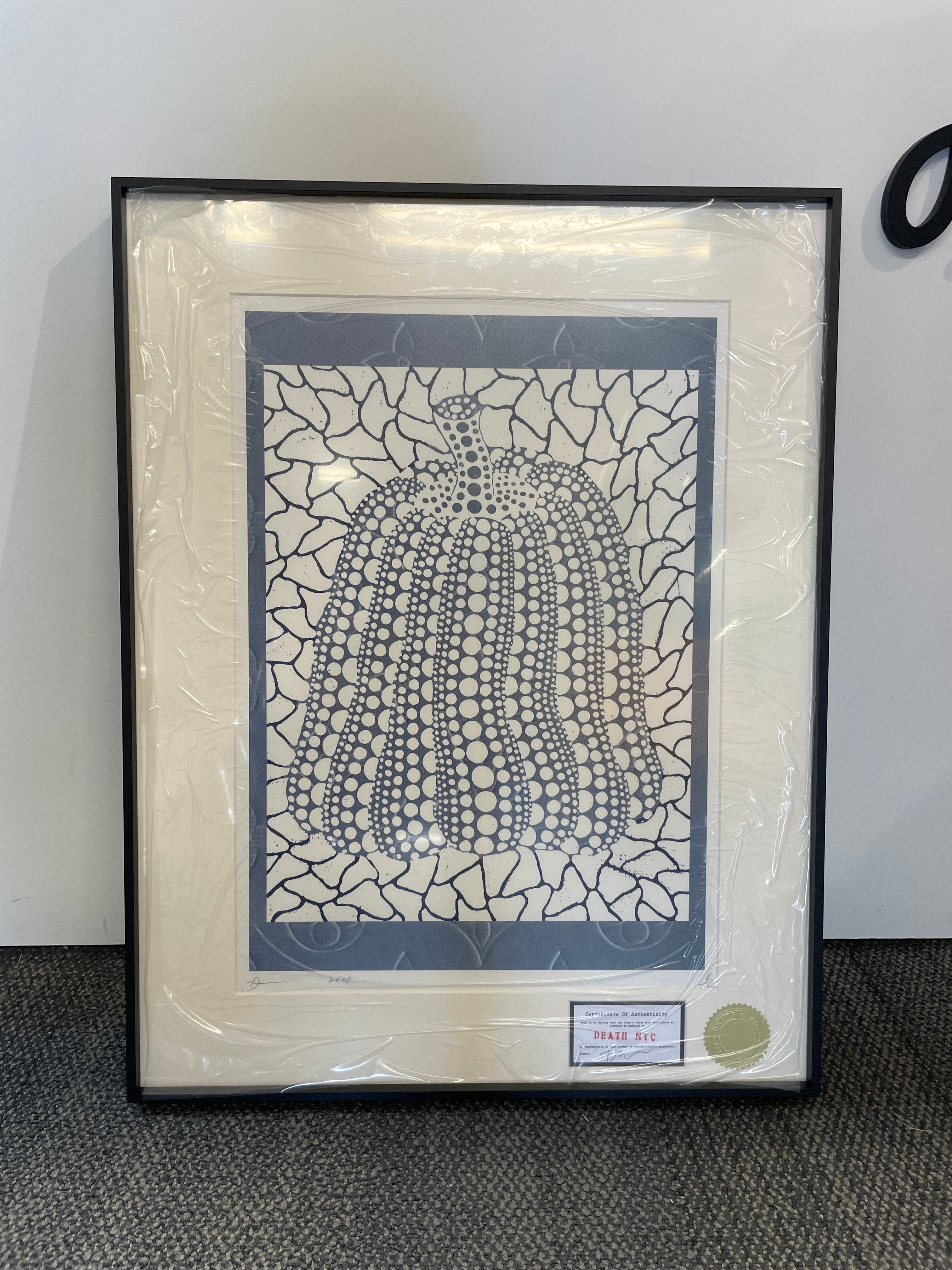日本 草间弥生 限量版南瓜轻奢装饰画 办公室挂画  尺寸44.3*57.4cm