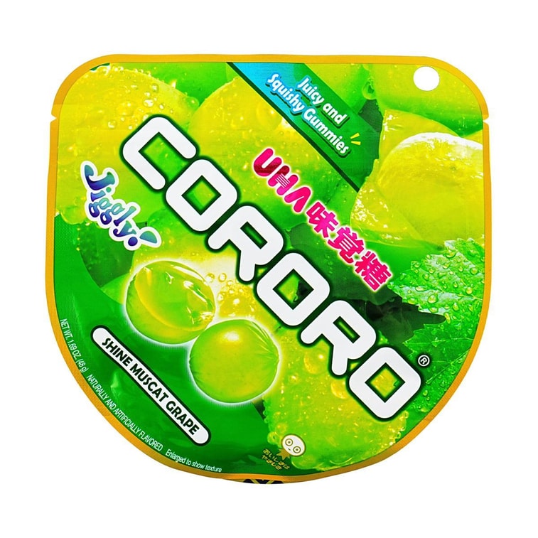 UHA Kororo Fruit Gummy Candy Green Grape Flavor 悠哈 味觉果汁软糖 青提味 48g (04/2027)
