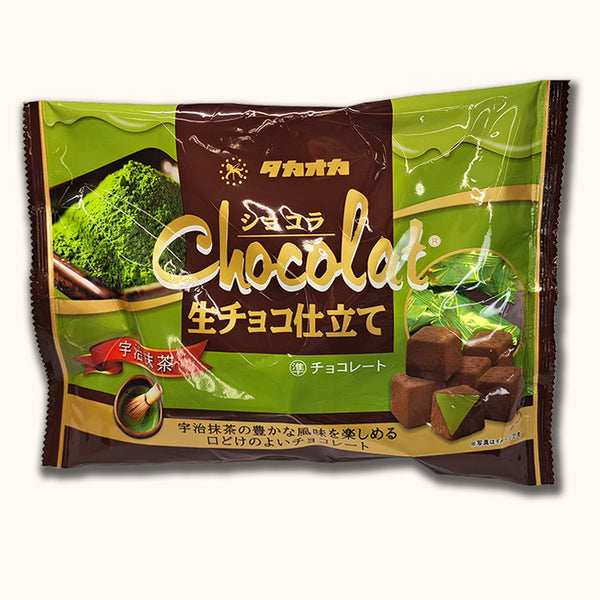 日本高岗Takaoka 宇治抹茶 可可脂生巧克力 135g(2024.12)