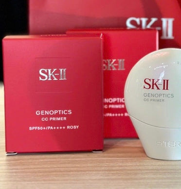日本SK2 光感焕白焕采钻白 CC霜玫瑰粉色提亮气色 SPF50+/PA++++ ROSY 30g