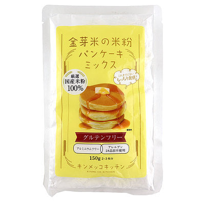 日本 kinme-co kitchen 金芽米米粉 儿童松饼粉 煎饼早餐DIY预拌粉 150g (约2-3次）保质期 2025.02