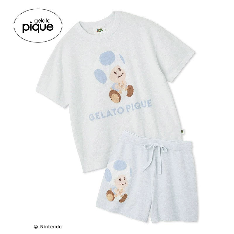 gelato pique 夏季新品奇诺比奥耀西 提花睡衣短裤套装