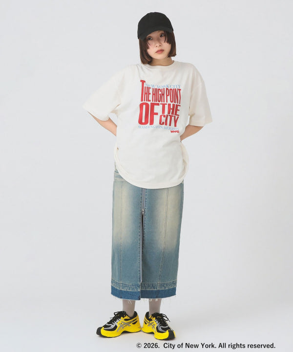 日本Beams Good Rock Speed NYC 白色短袖印花T恤 均码