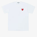 【0609ずみ】COMME des GARÇONS 川久保玲 T恤 （白色 红钻红心）尺码偏小，洗后也会缩水尽量买大哦）