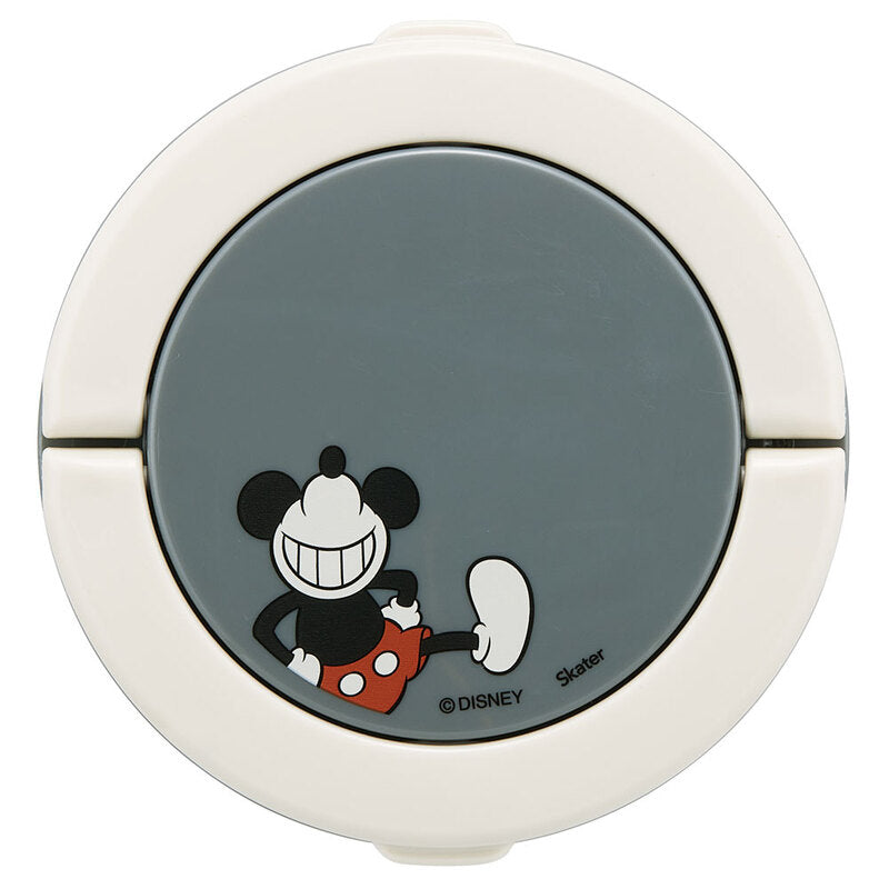 日本 Skater X Disney Mickey 可折叠手柄抗菌保温保冷真空双层碗形便当罐 540ml