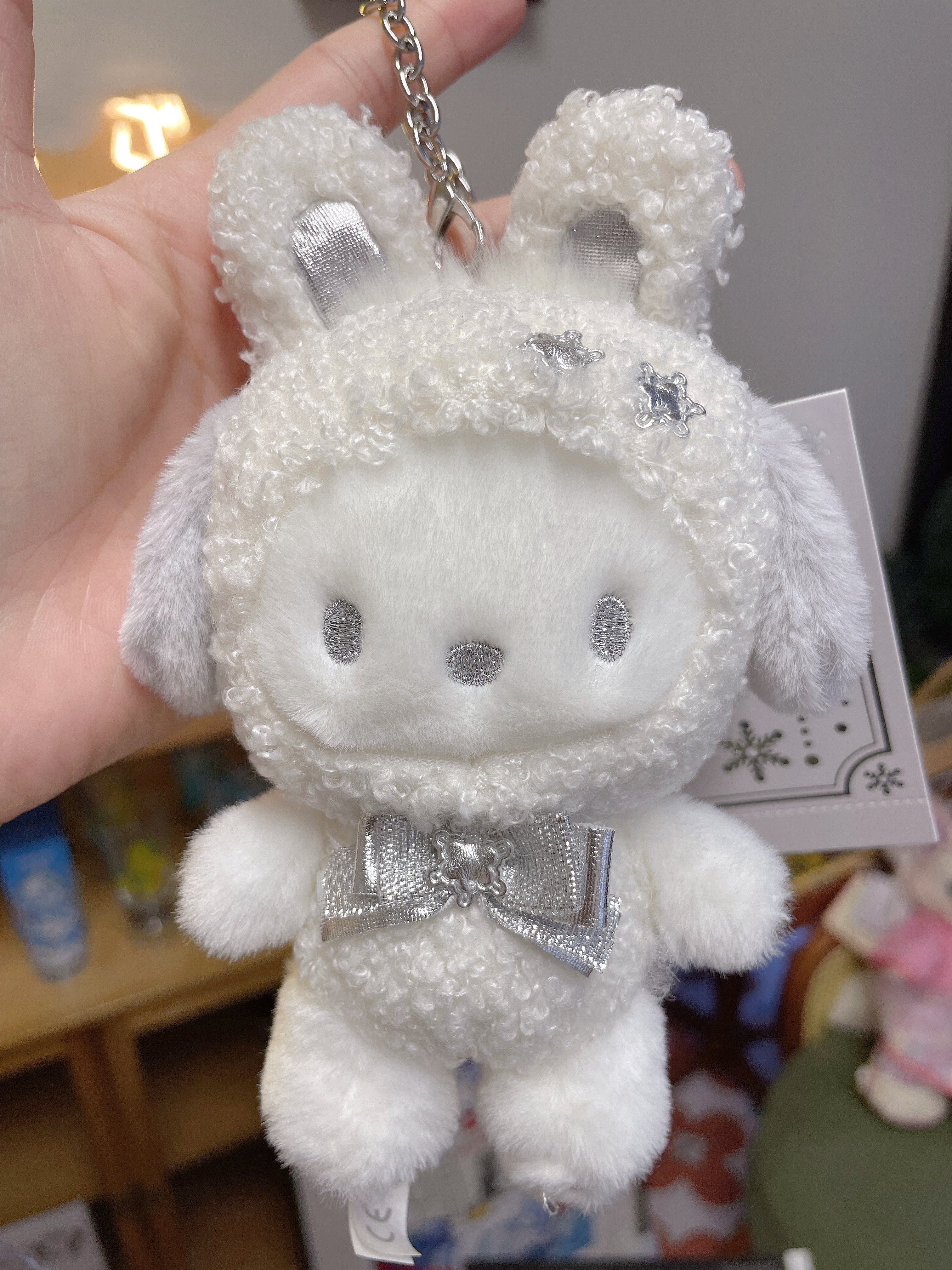 日本 SANRIO 三丽鸥 圣诞限定雪花❄️帕恰狗挂件