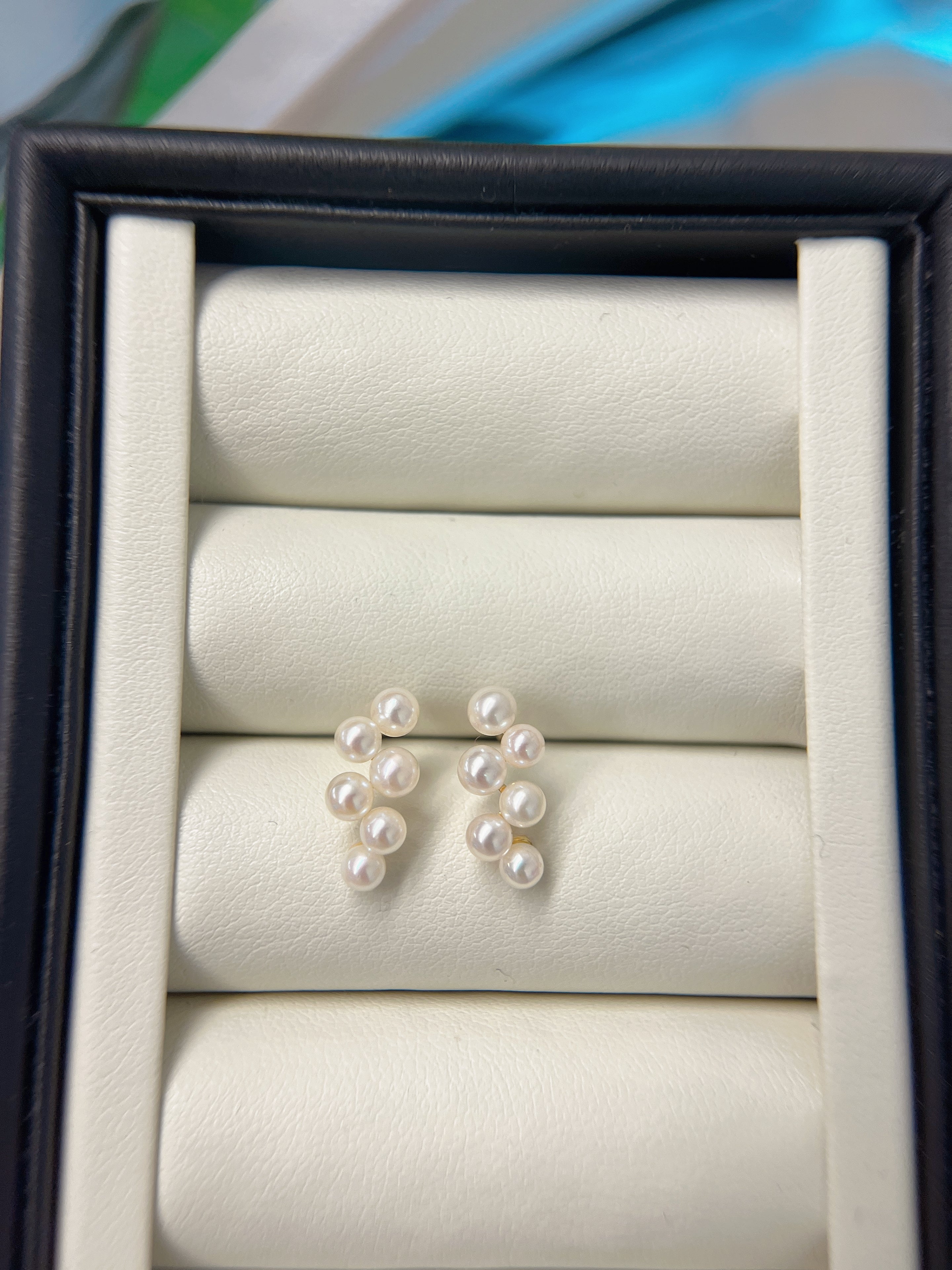 Grape Cluster Cultured Pearl Earrings