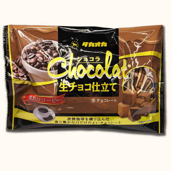 日本高岗Takaoka 深煎咖啡 可可脂生巧克力 145g（2024.11）