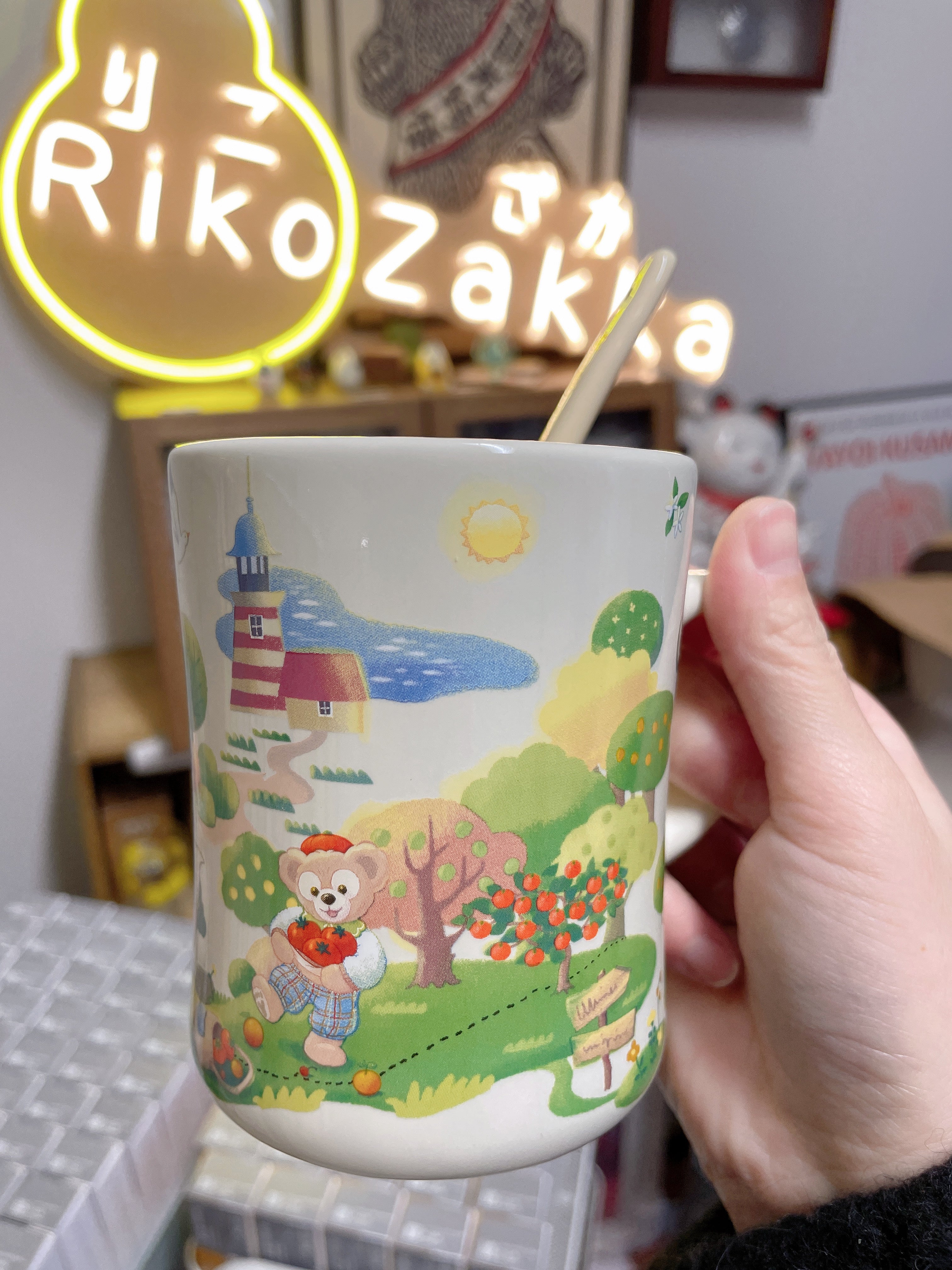 Tokyo Disney 东京迪斯尼  美味甜品厨房限定 马克杯 勺子组合