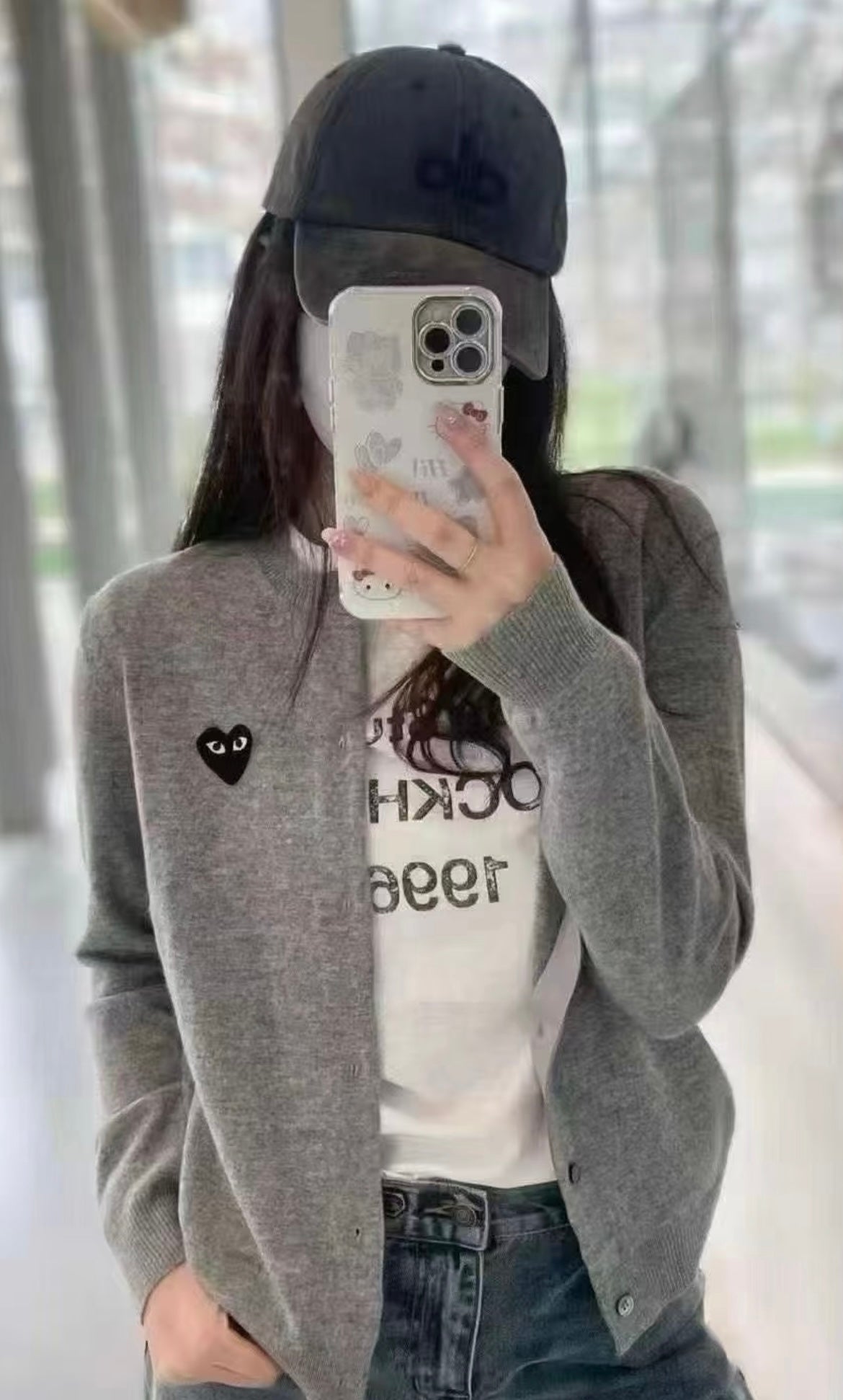 COMME des GARÇONS 川久保玲  羊毛衫/开衫  【灰色 黑心🖤】