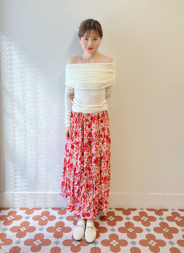 【Riko's collection】复古碎花大裙摆半身长裙 均码（腰围是松紧的80cm以内可以穿）