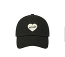 emis Heart Rubber Patch Ball Cap Black 韩国 emis 棒球帽  橡胶桃心章 黑色