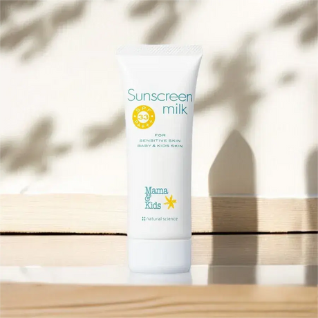 日本Mama & Kids婴幼儿童25新款SPF33防晒乳液 80g